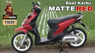 REPAINT FULL BODY BeAT KARBU | MERAH DOFF PCX | Matte Red Y9595* Samurai Paint