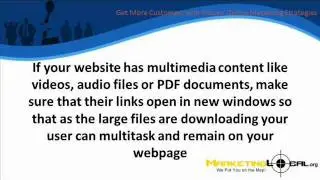 Business Marketing: User Friendly Website!