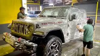 ✨ Foam Wash on Jeep Gladiator | Satisfying Car Wash | @CarTrend0 