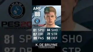 Kevin De Bruyne Evolution from Pes 2016-2021