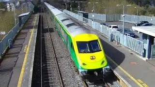 IE Mark 4 Intercity Train + 201 Class Loco - Monasterevin Station