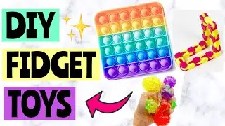 DIY FIDGET TOYS! Pop It Fidgets, Dimple Fidget, Stress Ball | How to make fidget toys! EASY