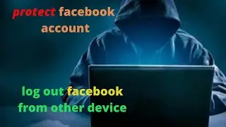 Log out facebook account from other device.