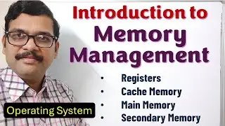 Introduction to Memory Management in OS | Primary Memory | Secondary Memory | Cache | Registers | OS