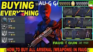 HOW TO PURCHASE ALL ARSENAL (WEAPON) & CHARACTER IN FAUG GAME | FAUG ME ARSENAL WEAPON KAISE KHARIDE
