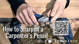 How to Sharpen a Carpenter's Pencil: basic carpentry tips for DIY skills for woodworking + building