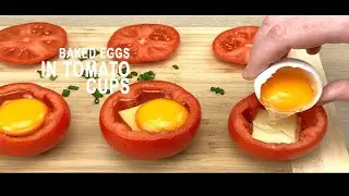 Baked Eggs In Tomato Cups