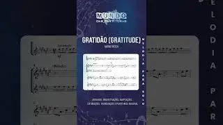 🎺 Partitura Mel&oacute;dica Gratid&atilde;o - Marine Friesen