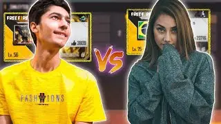 داستان آشنایی من با پلیر خارجی فری فایر😍🔥کاستوم تک به تک رفیتم کی میبره؟😱