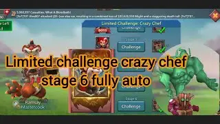 Limited challenge crazy chef mastercook stage 6 fully auto lords mobile 😋