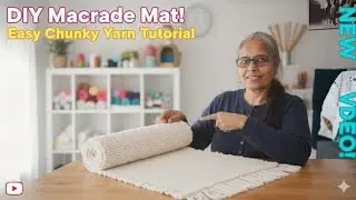 Cotton Rope Macrame Mat | Easy DIY Home Decor Idea