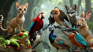Poisoning Frog & Crazy Forest Friends 😂 | Fox, Rabbit, Macaw & Birds | AI 3D Animal Comedy | Iguana 