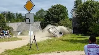 FIA ERC - Auto24 Rally Estonia 2016 - SS11 Katsuta Crash
