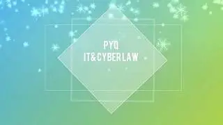 JUNIOR CO-OPERATIVE INSPECTOR EXAM-IT & CYBERLAW