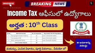 Income Tax Department Jobs 2026 🔥 | 10th Pass Central Govt Jobs | How to Apply