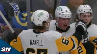 Penguins' Rutger McGroarty Nets His First NHL Goal To Force OT vs. Blues