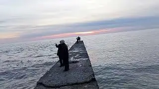 Закат солнца в Сочи.