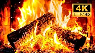 🔥 Cozy Fireplace 4K (12 HOURS) &ndash; Real Crackling Fire for Sleep