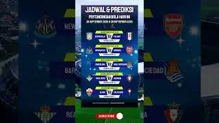 Jadwal & Prediksi Bola Hari Ini 28 September 2025 #Shorts #PrediksiBola #JadwalBolaHariIni #Spo...