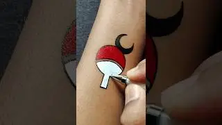 SASUKE UCHIHA & CRESCENT MOON WRIST TATTOO.....#tattoo #art #anime #naruto