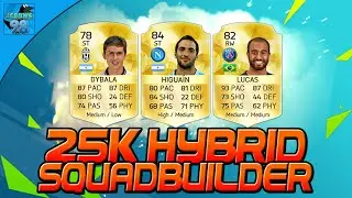 FIFA 16 OVERPOWERED 25k HYBRID SQUAD BUILDER! w/ DYBALA, HIGUAIN & LUCAS MOURA!!