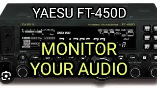 YAESU FT-450 - MONITOR YOUR AUDIO