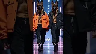 A New Era of Dogs Fashion Modeling #ai #shortvideo #shorts #aivideo #fashion #model #modeling #dog