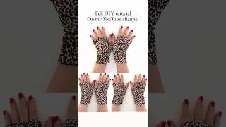 How to make fingerless gloves, Glove diy tutorial, Glove sewing, Winter glove diy, Sew, Anita Benko