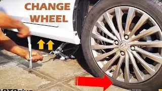 Change wheel of car punctured tire DIY: SMARTDrive