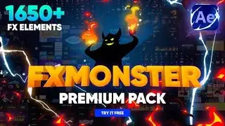 FX Monster - Premium Pack - 1650+ 2D FX Elements (After Effects Template)