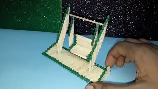 Match Stick Art:Matches Miniature Swing |Matchstick Jhula | Bipul Project