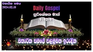 දවසේ ශුභාරංචිය/February 18, 2024/Daily Gospel/Mk 1:12-15