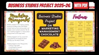 Marketing Management Project On Chocolate For Class 12th CBSE 2025-26