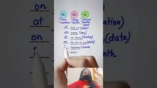 Prepositions at/on/in-Rules ✅ #grammar #english #spokenenglish #education #englishtips #trending