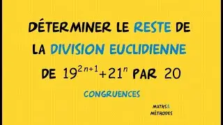 Reste d'une division euclidienne avec les congruences