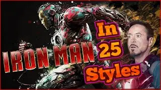 Watch how AI Imitates 25 art styles to create Iron Man