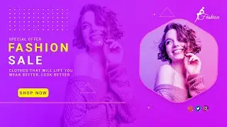 How to Create Professional Fashion Banner Design in Photoshop Tutorial