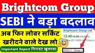 BCG में SEBI ने बड़ा बदलाव किया | Brightcom stock news | Brightcom Group share latest news #bcg