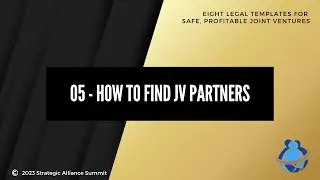 sas video 05 how do find jv partners
