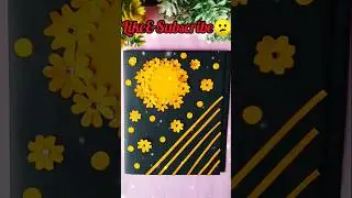 Beautiful file cover decoration ideas#viral#study#project#craft#quick#simple