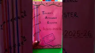 Attendance register decoration ideas
