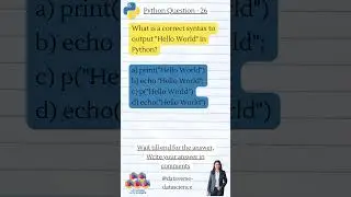 python mcq questions and answers - 26 