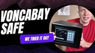 Voncabay Money Safe Box for Home with Sensor Light & Fireproof Money Bag - We tried it!