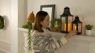 Bright Bazaar by Will Taylor Set of 2 Metal Lanterns w/ Pillar Candles on QVC