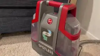 Обзор и демонстрация портативного пылесоса для чистки ковров и обивки Hoover Spotless