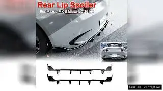 Maxton Style Bumper Splitter For Mazda MX-5 Miata ND RF Roadster 2015-2025 Rear Diffuser Lip Spoiler
