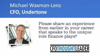 Undertone, CFO, Michael Waxman Lenz | CFO Thought Leader