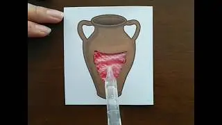 Agua convertida en vino - Manualidad Biblica
