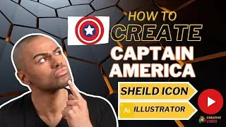 Tutorial for Captain America Shield Icon create by Adobe illustrator
