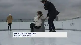 William Vale hotel in Williamsburg offers holiday ice skating 23 stories above NYC